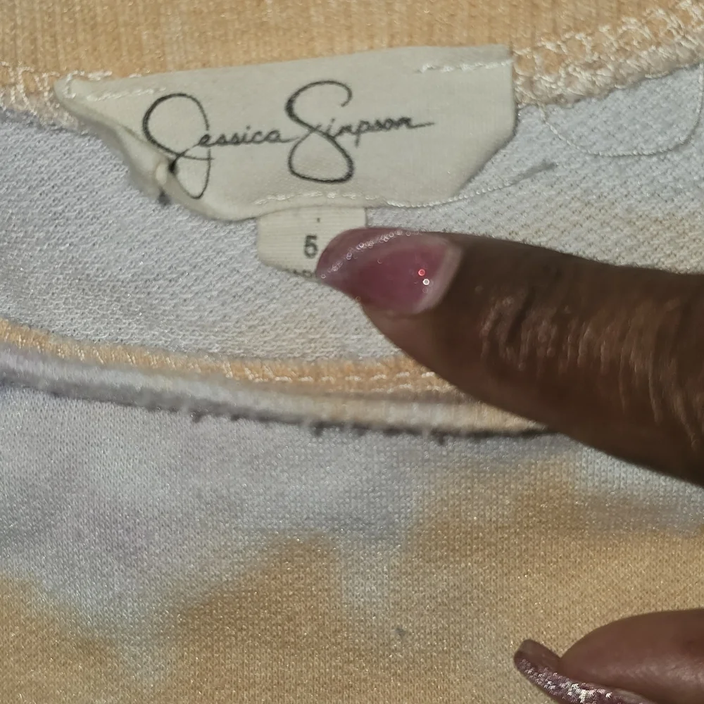 Jessica Simpson Peach and Lavender Top